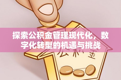 玉井探索公积金管理现代化，数字化转型的机遇与挑战