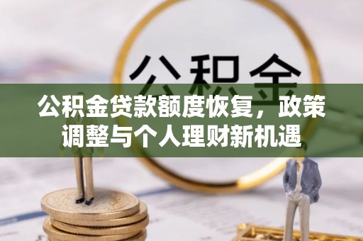玉井公积金贷款额度恢复，政策调整与个人理财新机遇