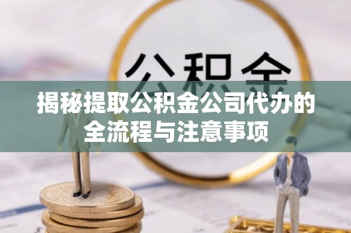 玉井揭秘提取公积金公司代办的全流程与注意事项