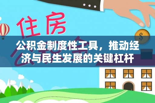 玉井公积金制度性工具，推动经济与民生发展的关键杠杆
