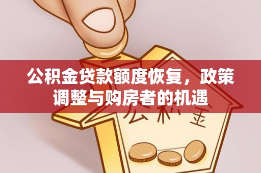 玉井公积金贷款额度恢复，政策调整与购房者的机遇