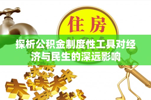 玉井探析公积金制度性工具对经济与民生的深远影响