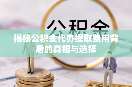玉井揭秘公积金代办提取费用背后的真相与选择