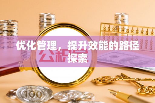 玉井优化管理，提升效能的路径探索