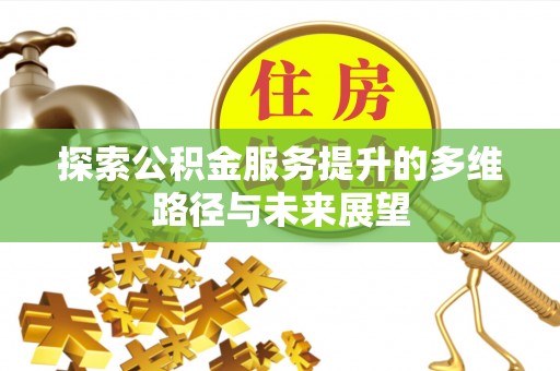 玉井探索公积金服务提升的多维路径与未来展望