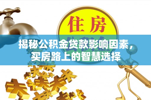 玉井揭秘公积金贷款影响因素，买房路上的智慧选择