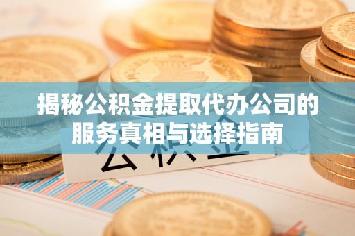 玉井揭秘公积金提取代办公司的服务真相与选择指南