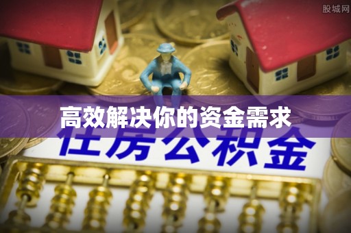 玉井高效解决你的资金需求