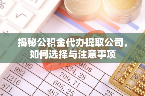 玉井揭秘公积金代办提取公司，如何选择与注意事项