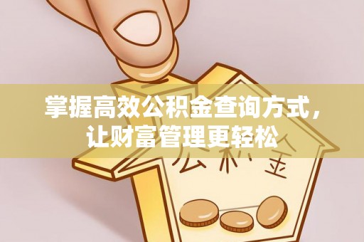 玉井掌握高效公积金查询方式，让财富管理更轻松