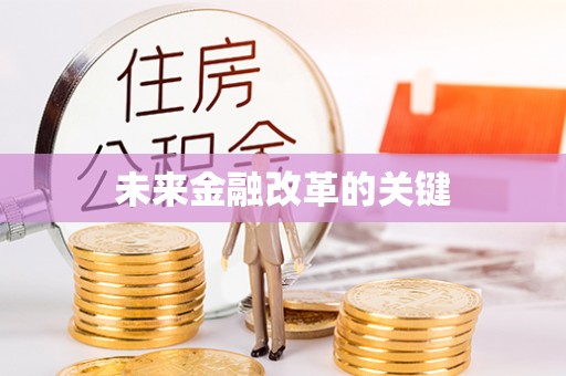 玉井未来金融改革的关键