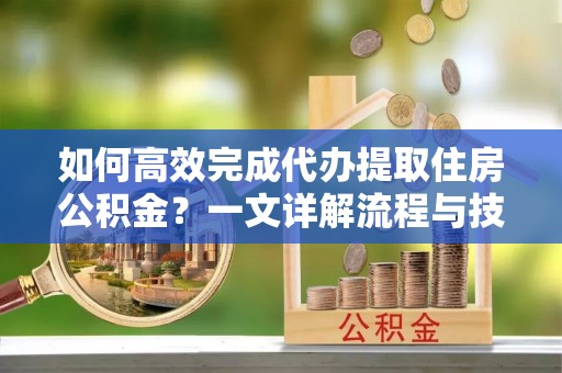 玉井如何高效完成代办提取住房公积金？一文详解流程与技巧