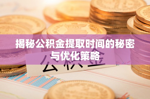 玉井揭秘公积金提取时间的秘密与优化策略