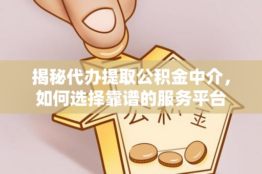 玉井揭秘代办提取公积金中介，如何选择靠谱的服务平台