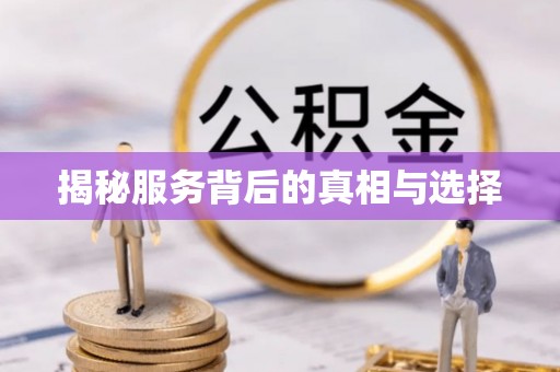 玉井揭秘服务背后的真相与选择