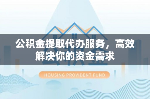 玉井公积金提取代办服务，高效解决你的资金需求