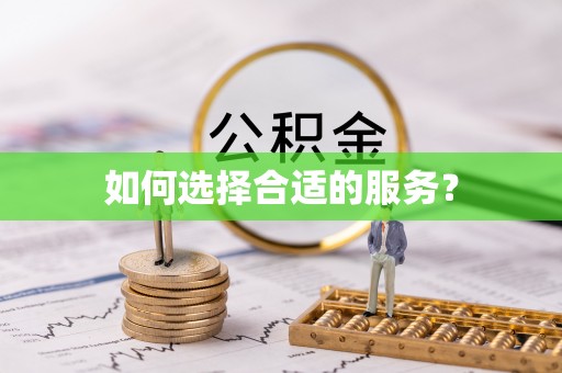 玉井如何选择合适的服务？