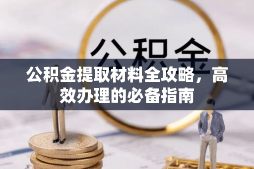 玉井公积金提取材料全攻略，高效办理的必备指南