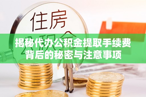 玉井揭秘代办公积金提取手续费背后的秘密与注意事项