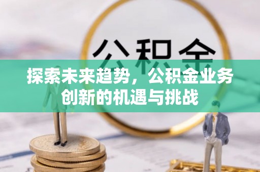 玉井探索未来趋势，公积金业务创新的机遇与挑战