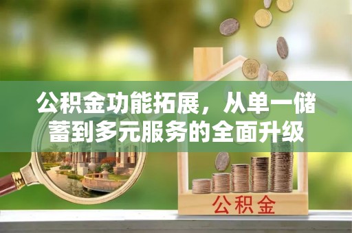 玉井公积金功能拓展，从单一储蓄到多元服务的全面升级