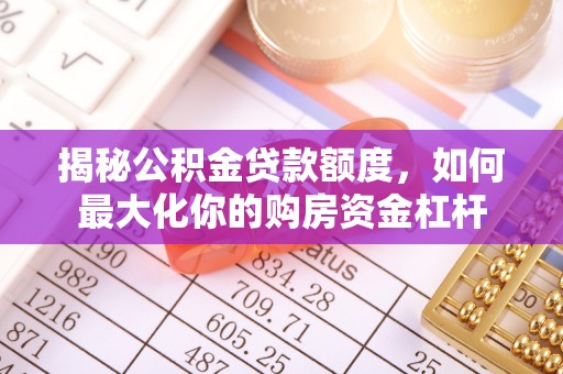 玉井揭秘公积金贷款额度，如何最大化你的购房资金杠杆