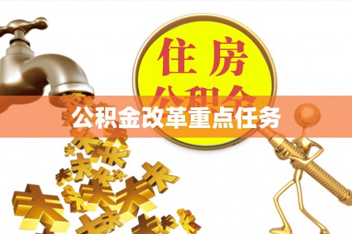 玉井公积金改革重点任务