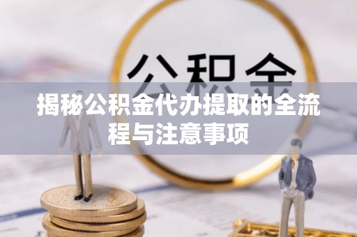 玉井揭秘公积金代办提取的全流程与注意事项