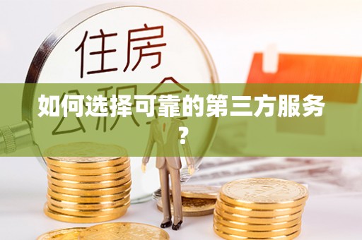 玉井如何选择可靠的第三方服务？