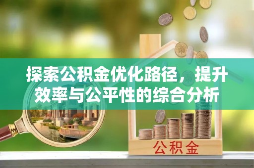玉井探索公积金优化路径，提升效率与公平性的综合分析