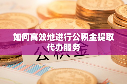 玉井如何高效地进行公积金提取代办服务